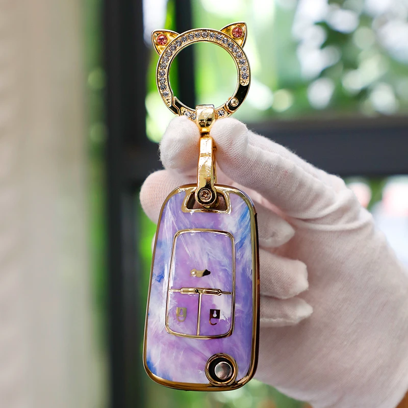 Tpu Emerald Texture Car Key Box Cover Protection Per 2021-2023Buick Per Chevrolet Cruze Aveo Trax Opel Astra Corsa Meriva Zafira