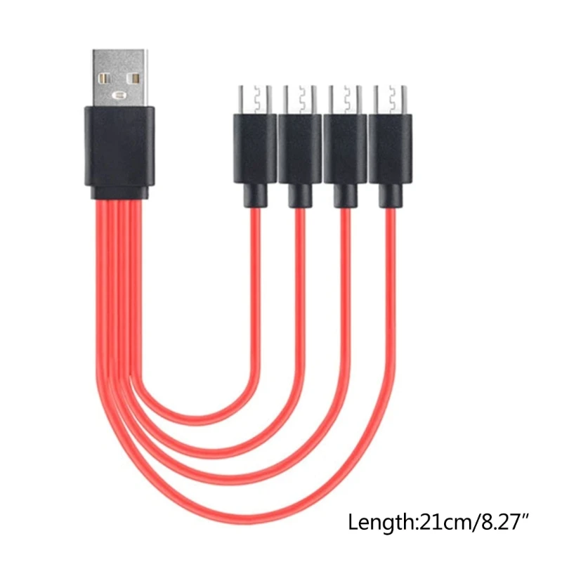 마이크로 USB 케이블 4 in 1 충전 케이블 마이크로 USB 어댑터 케이블 데이터 동기화 안드로이드 폰용 마이크로 USB 분할 충전 코드