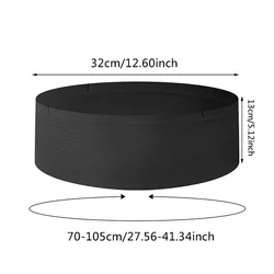 Ultra-Light Invisible Running Waist Belt - Portable Elastic Gym & Cycling Bag (Black L)