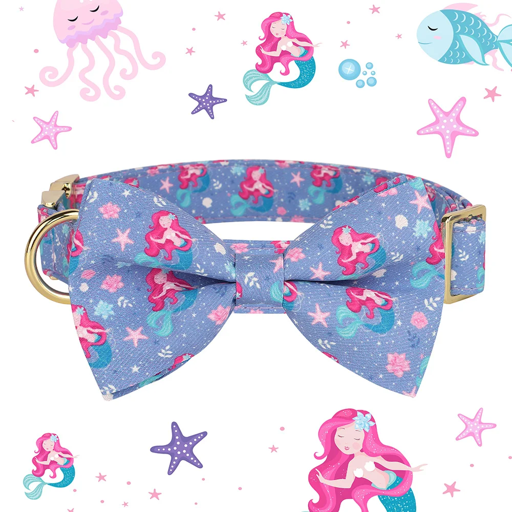 Cute Bowknot Adjustable Nylon Collar Dog Anti-lost - PeticaDeals