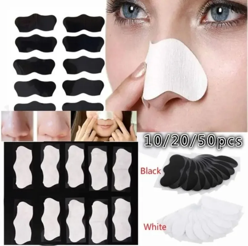 Nose Blackhead Remover Mask Deep Cleansing Skin Care Shrink Pore Acne Treatment Nose Black dots Pore Clean Strips 10-50pcs blackhead remover,blackhead instrument,acne stickers