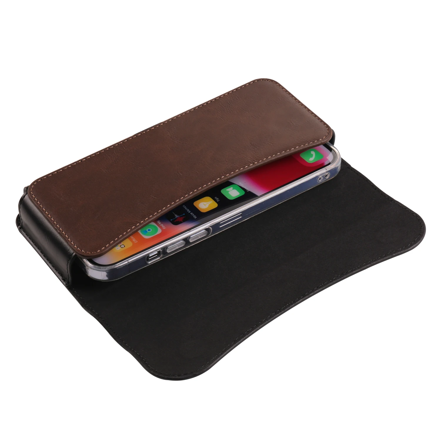 FULAIKATE Crazy Horse Handytasche mit horizontaler Taille für Herren, Ledertasche für Samsung Note 23 Ultra, iPhone 15 Pro Max, 6,1 "-7,2" – Detail 15