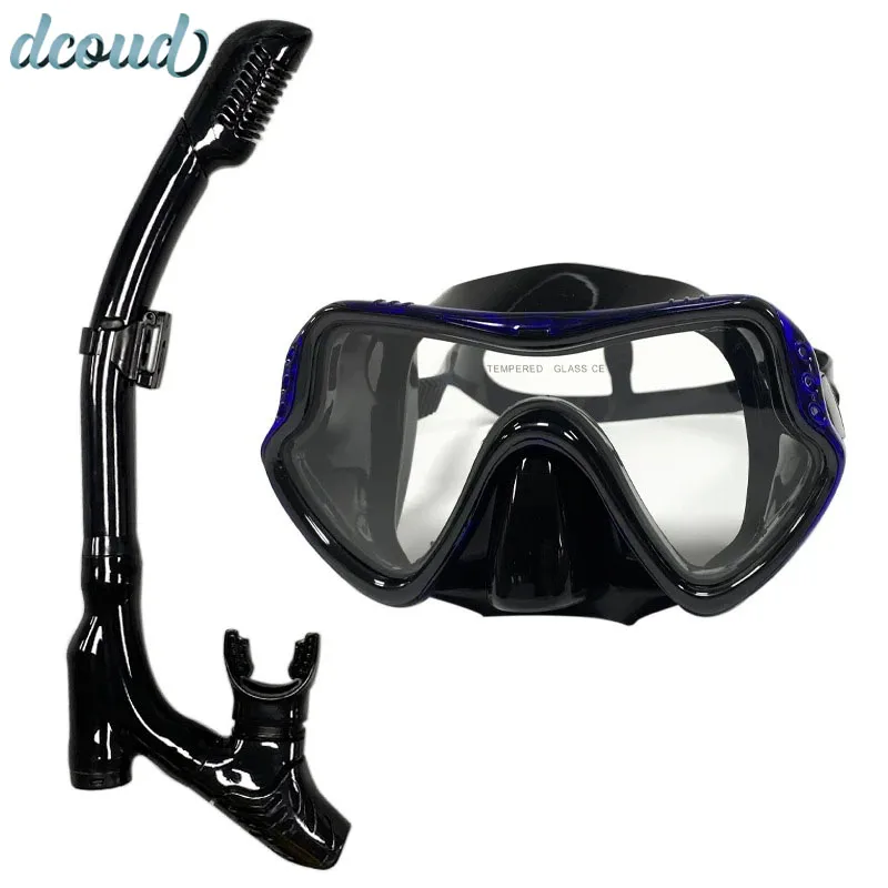 

Профессиональная маска для подводного плавания, незапотевающие водонепроницаемые Мягкие силиконовые очки, УФ-очки, комплект для подводного плавания для взрослых