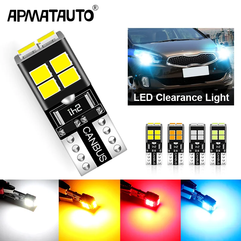 

2 шт. светодиодные парковочные огни W5W T10 Canbus для Ford C-Max Fiesta Focus Fusion Galaxy Ka Kuga Mondeo Ranger S-Max Edge Mustang Transit