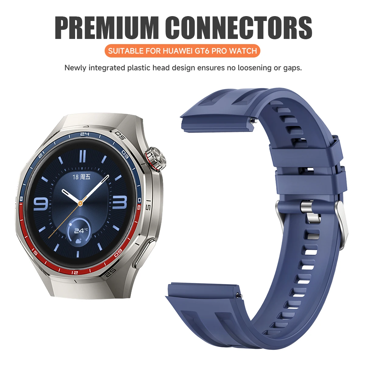 Silicone Sports Strap | Premium Replacement Watchband