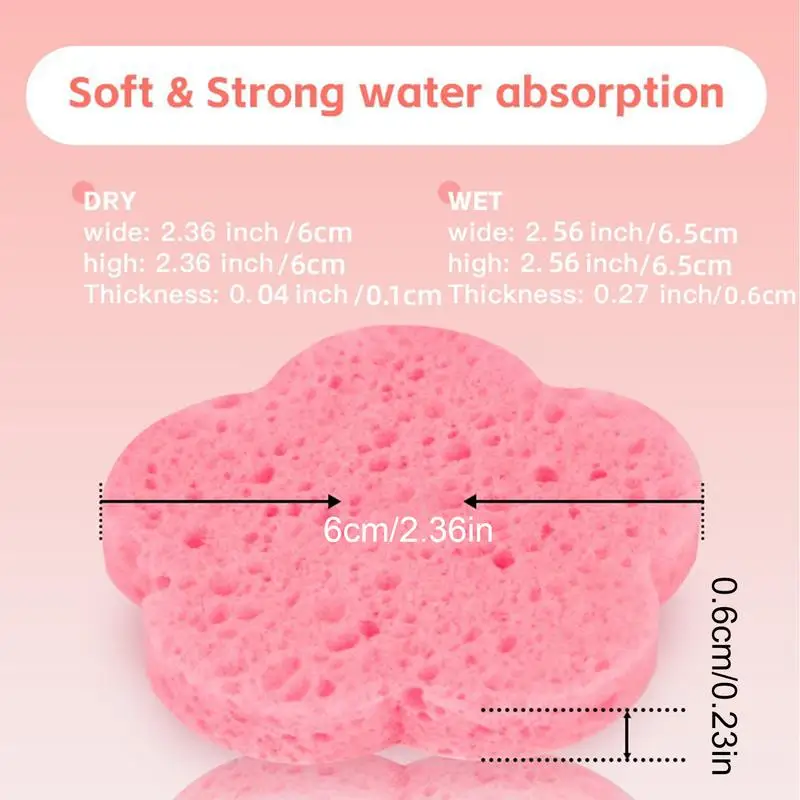 30pcs Face Cleansing Pads Makeup Removal Cotton Pad Cleansing Facial Pad Face Towel Washable Cotton Pads (Color Random) 5