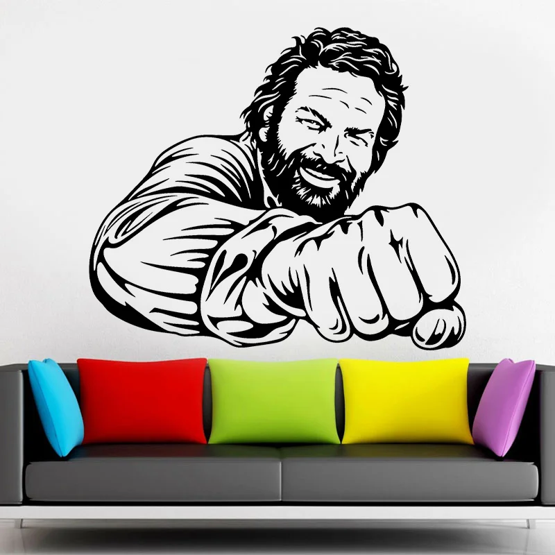 Bud Spencer House Wall Sticker: A Must-Have Retro Decor for Fans of ...