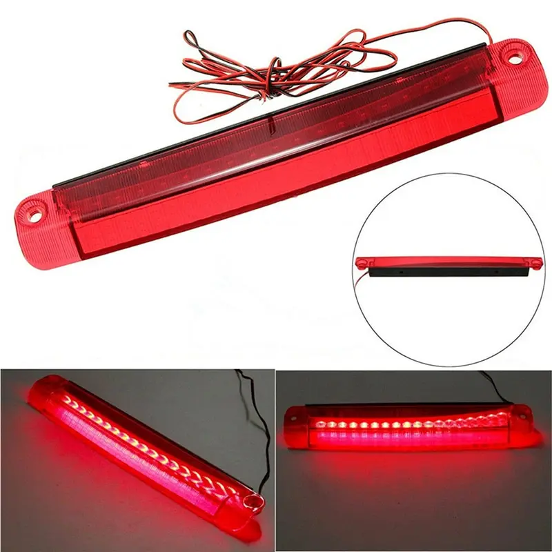 Unverisal 12V 5W Car 18 LED Car Reversing Lights Rear Tail Third Brake Stop Light High Mount Lamp Red