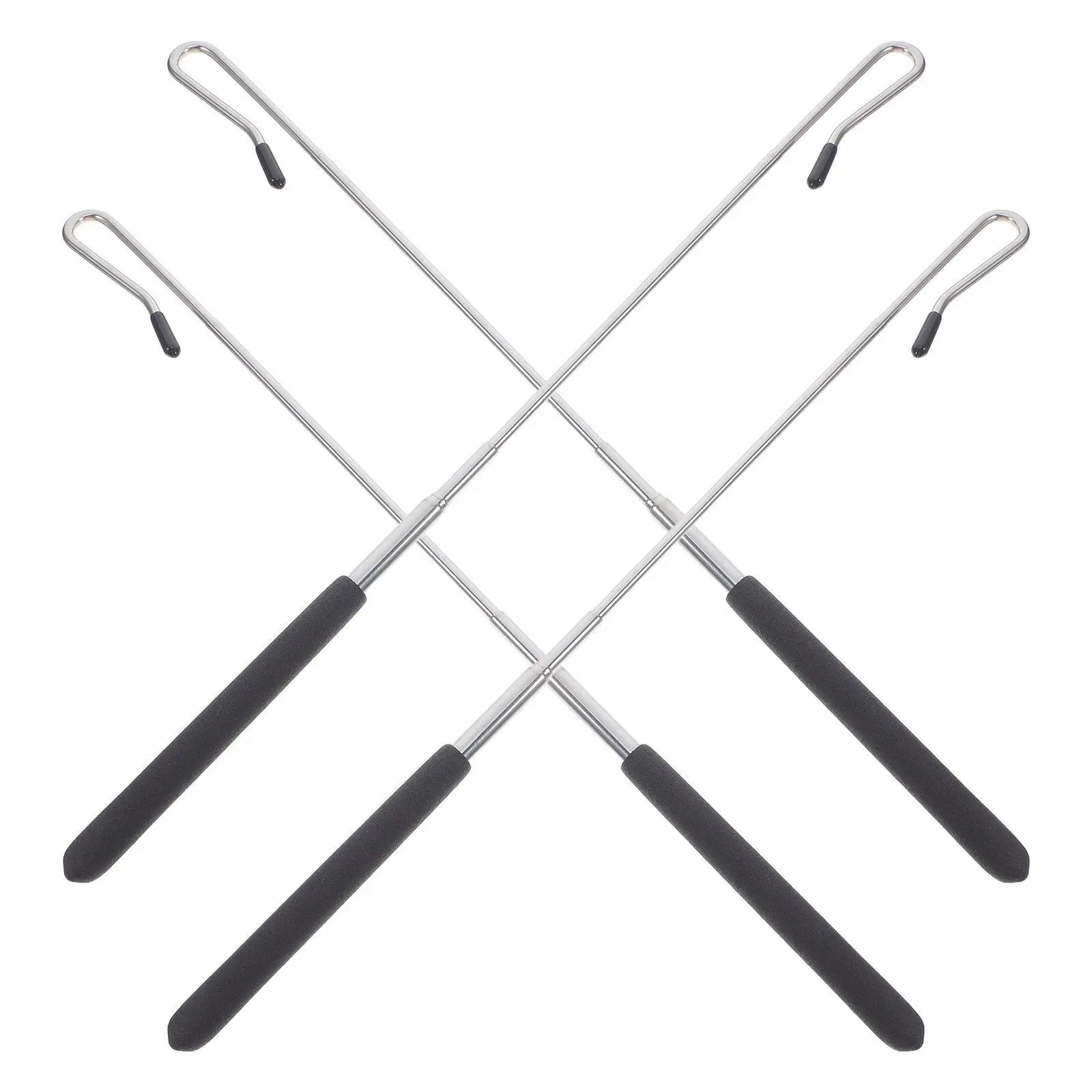 4Pcs 인형 제어 막대 소형 대형 인형용 조정 가능한 확장형 금속 핸드스틱 성능 암 컨트롤 20-55Cm