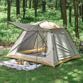 텐트, 햇빛가리개, 거실, 피크닉을 만지고 싶은 소망, 살아있는 껍질을 가진 3-4 명