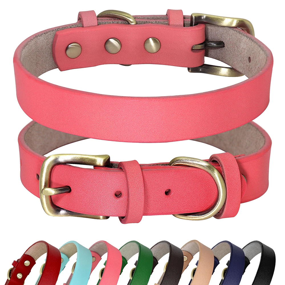 

Adjustable Dog Puppy Kitten Collar Soft PU Leather Small Dog Pet Accessories Collars For Dogs Pug French Bulldog Mascotas Perros