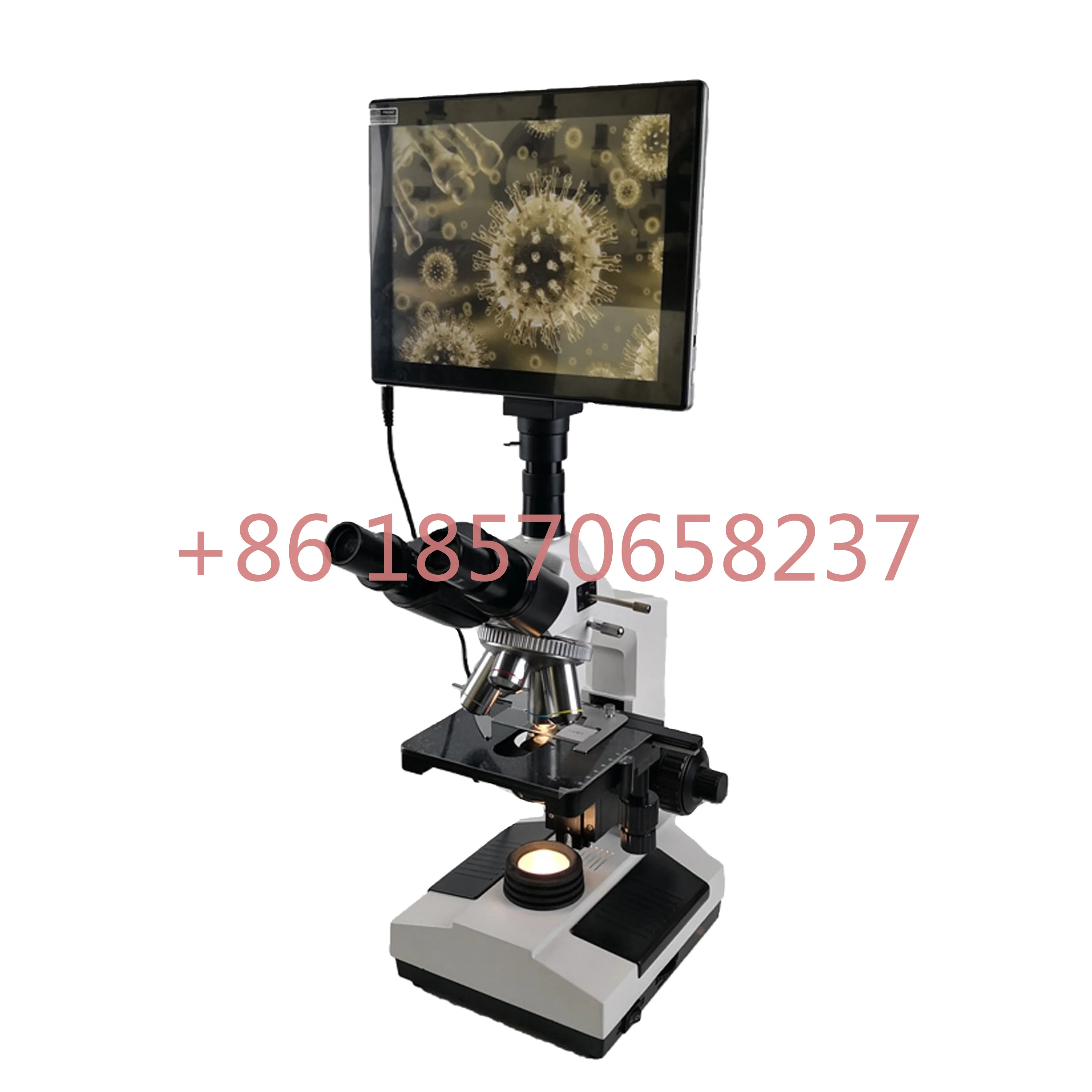 

IN-B129-1 medical lab digital microscope with led/lcd and camera