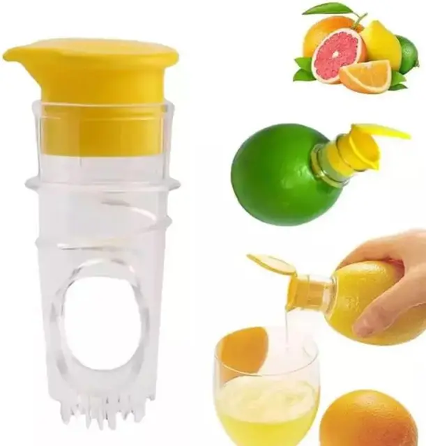 Presse-agrumes manuel en plastique, mini presse-citron, presse-orange, extracteur de jus facile, préservation de la fraîcheur, accessoires de cuisine 1