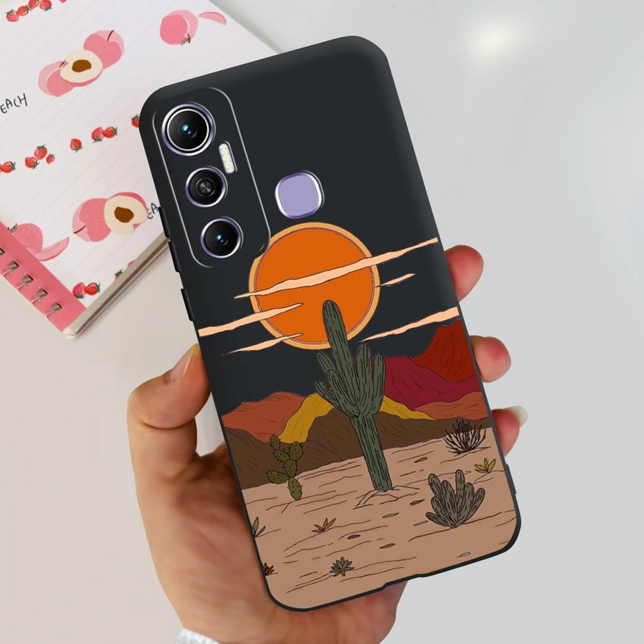 Cute Cartoon Flowers Silicone Soft TPU Phone Case - Enhanced Protection Bumper Cover