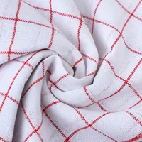 Large Plaid Kitchen Dish Towels Absorbent Tea Towels Soft and Reusable Cleaning Cloths Quick Drying Dish Rags for Washing Dishes 2