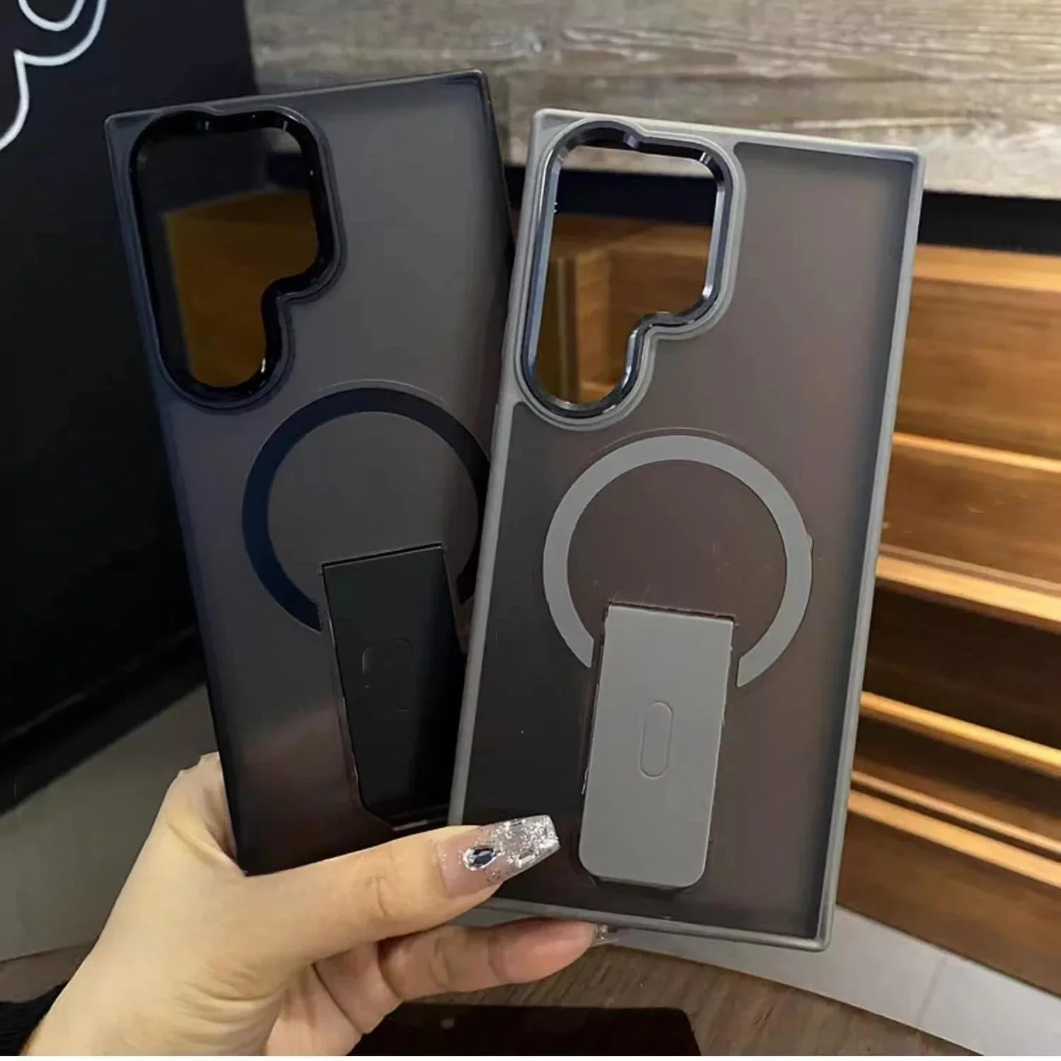 Frosted Magnetic Shockproof Phone Case - Durable Protective Cover