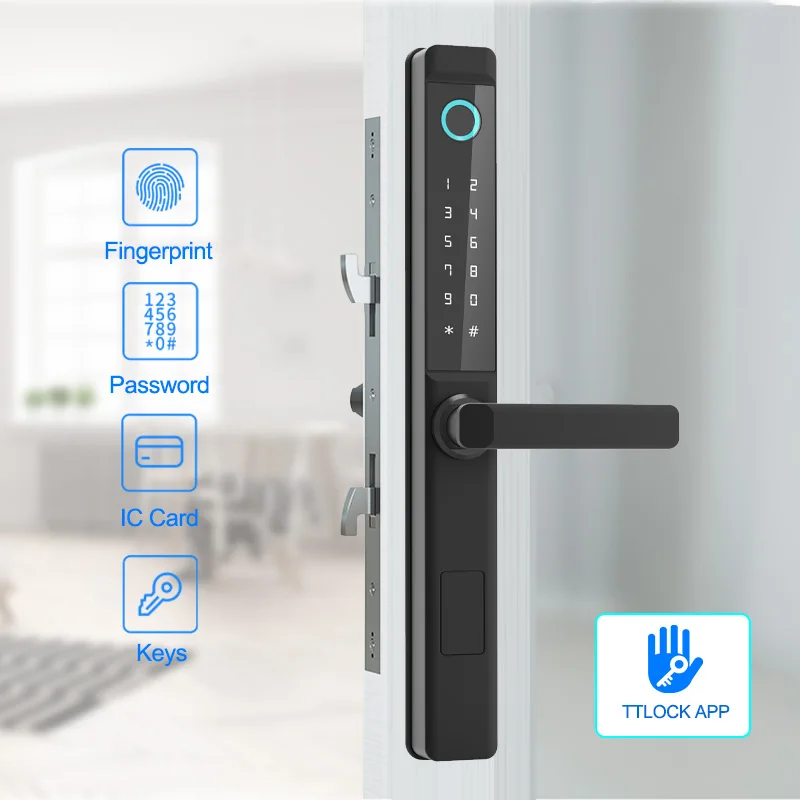 waterproof-ttlock-app-fingerprint-password-card-smart-lock-for-outdoor-pull-push-sliding-door-with-2585-3085-4085-5085-mortise