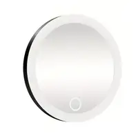 10CM 30X Magnifying Mirror with Tweezers Portable LED Makeup Mirror with 3 Suction Cups Rechargeable Magnified Vanity Mirror 2