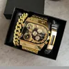 Top Brand Gold Quartz Wrist Watch Waterproof