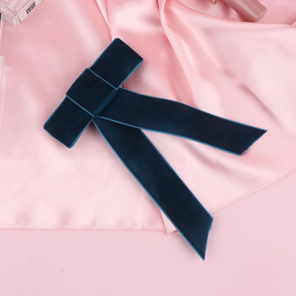 

Large Bow Hair Clips Bowknot Hair Barrettes Satin Ribbon Ponytail Hair Bow Clips for