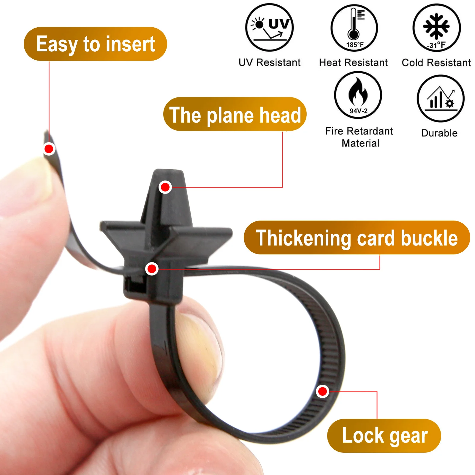 Car Wire Harness Fastener Cable Clamp Clips Cable Ties Management Organizers Corrugated Pipe Route Fixed Retainer Car-styling