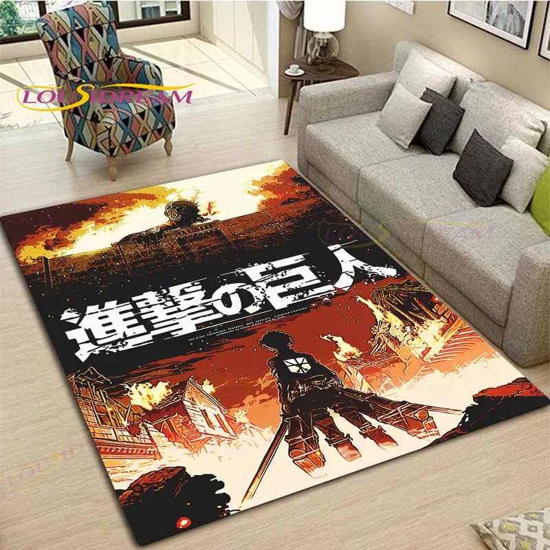 

Коврик для входной двери из аниме «атака на Титанов», нескользящий напольный мат, декор для гостиной