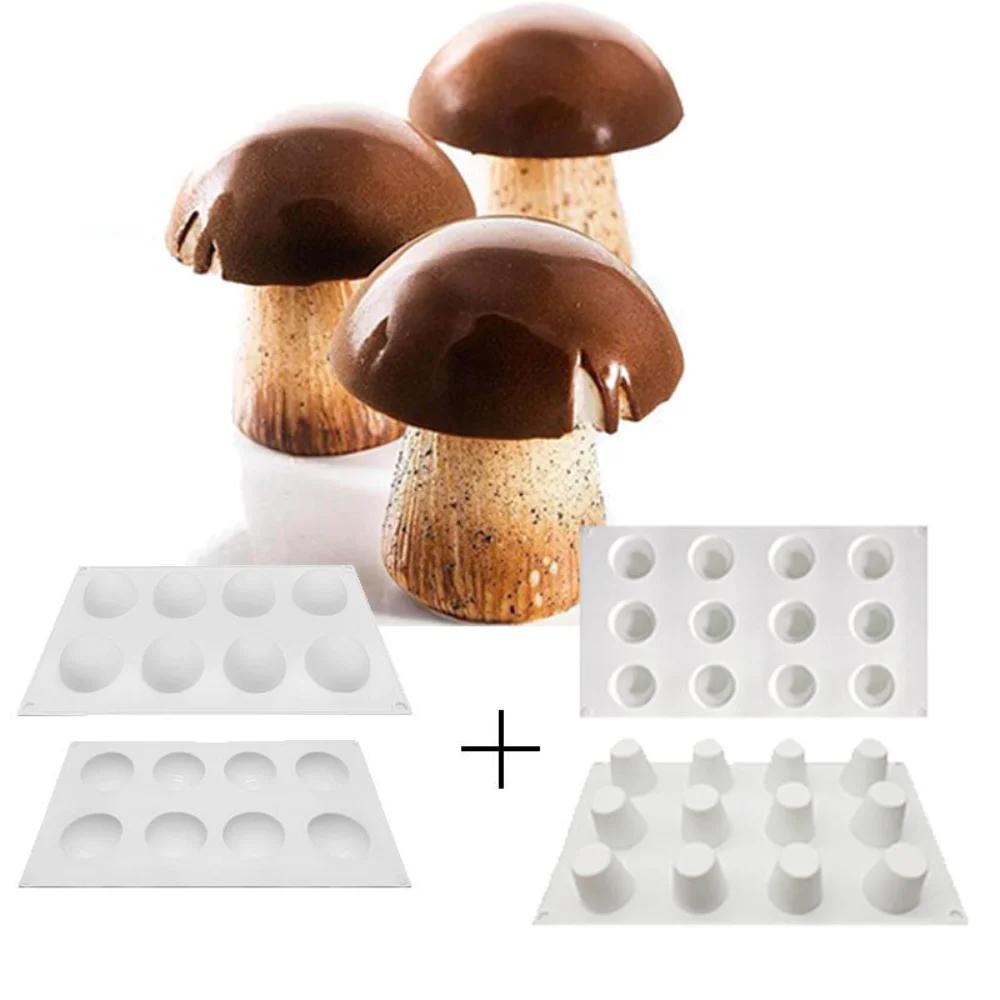 Mouthwatering Mushroom Shape Silicone Cake Mould to Relish at Any Time 