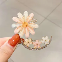 Top Daisy Rhinestone Hairpin Hair Clips 1