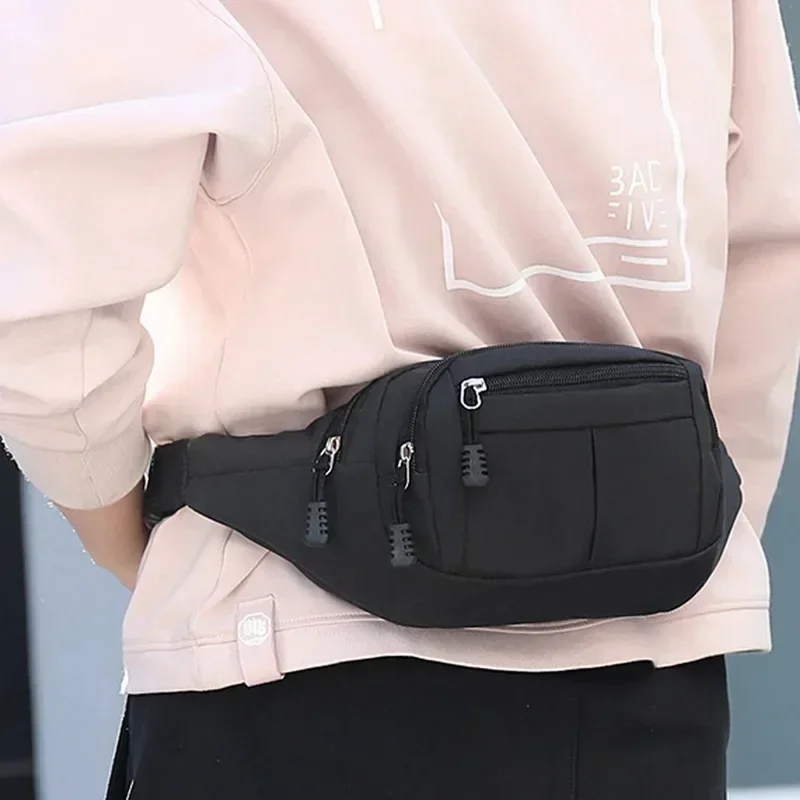 Men Women Fashion Waist Bag Casual Fanny Pack Purse Large Phone Belt ...