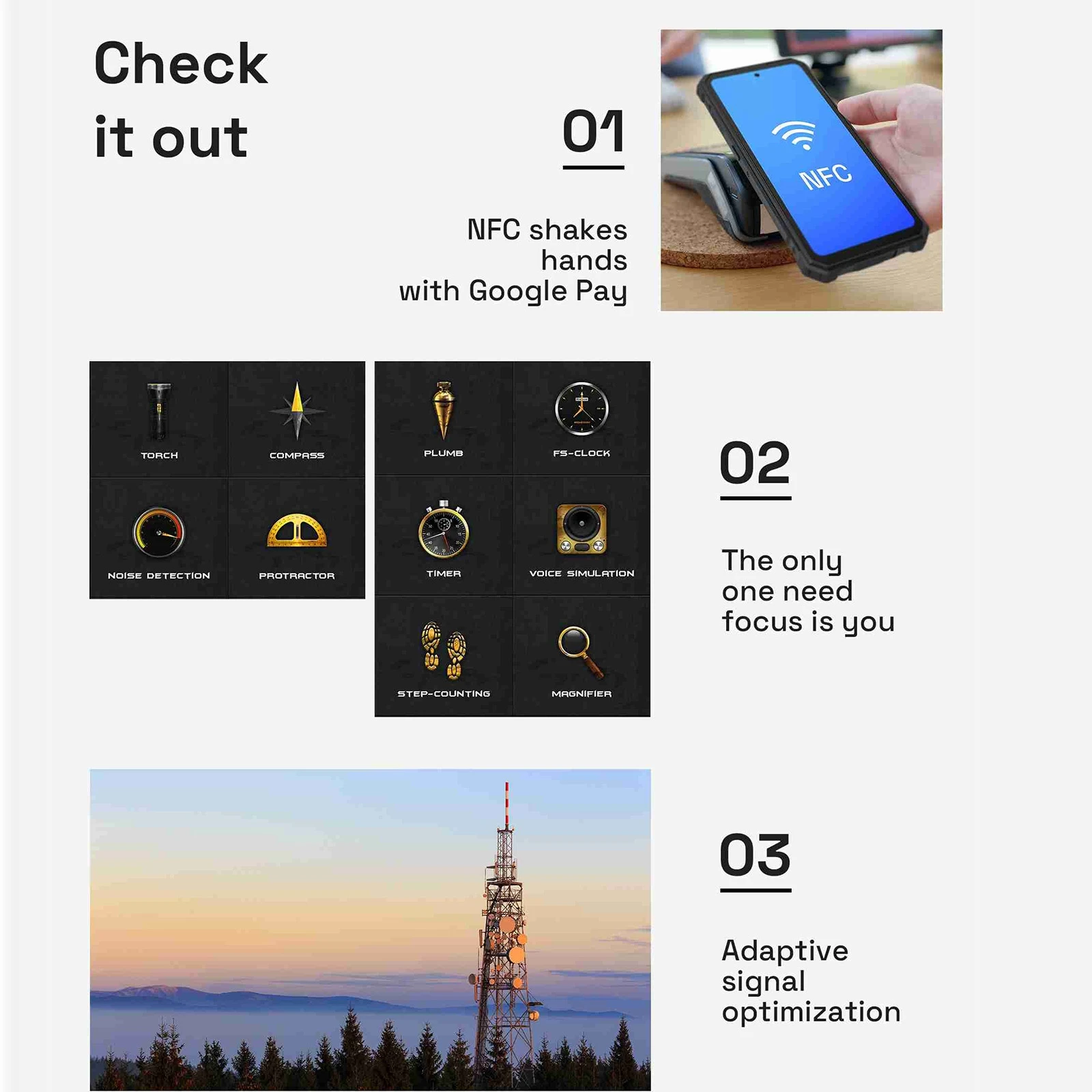 Oukitel F150 R2022 Rugged Smartphone 6.78' 8GB+128GB 64MP 20MP Dual Rear Camera 8300mAh Battery 4G LTE Rugged Phone 4