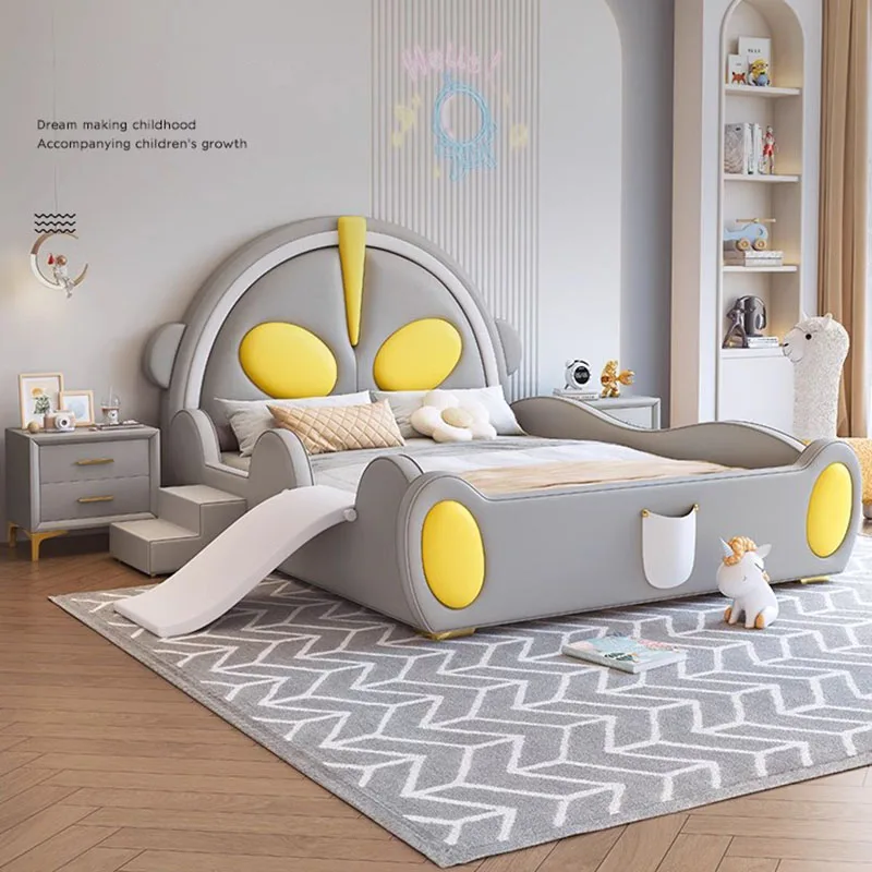 

Cute Master Bed Bases Frames Kids High End Boys Modern Luxury Children Bed King Size Bedroom Letto Matrimoniale Home Furniture