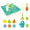 Water Activity Table Kids Sand Activity Sensory Table 13 Piece Water Toy Accessories Enhances Motor Skills Promotes Sensory 1