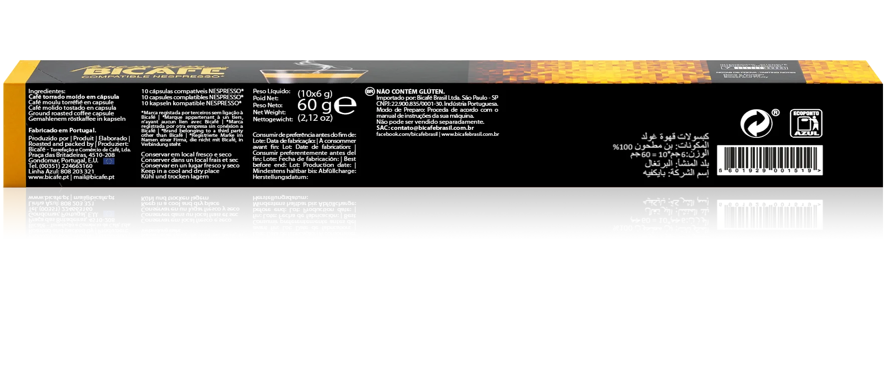 Cápsula De Café Premium Gold Para Máquinas Nespresso*