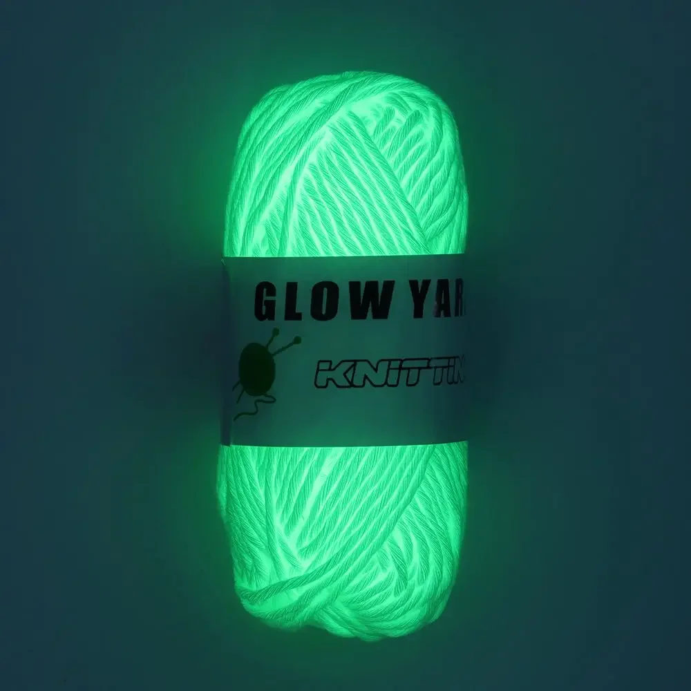 Polyester Glow in Dark Yarn for Knitting and Crafting