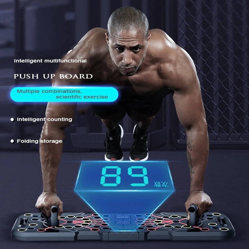 Electronic Push Up Fitness Board, Indoor Chest Exercise Training Board, Multi Functional Push Up Support Equipment