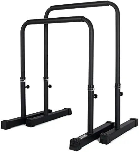 

Bar, Dip Stand Station for Full Body Strength Training, Adjustable Height 30Inches - 38.6Inched, 3 Colors Available