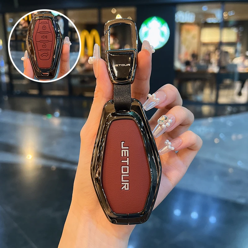 Car Key Case Cover Shell Fob Remote Holder Keychain Accessories For Chery Jetour X70 X90 X95 Plus key case cover key case car key shell remote control case cover
