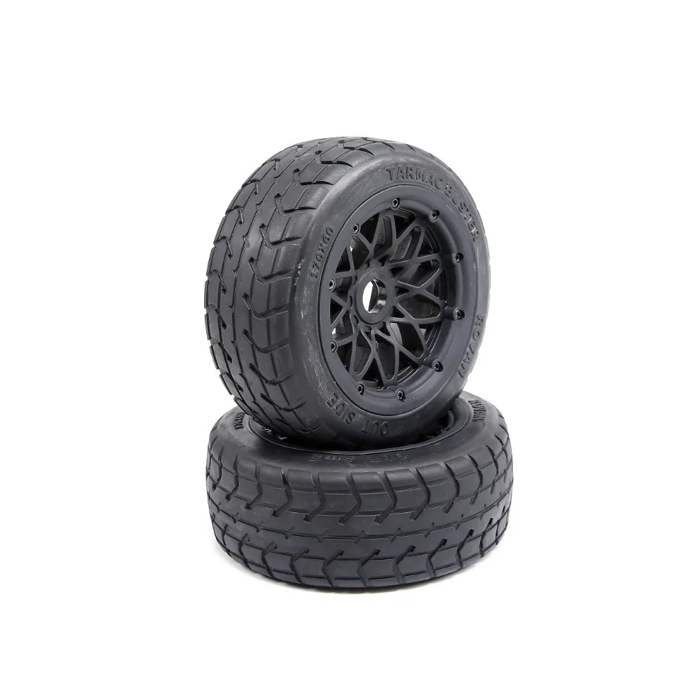 1/5 Scale Baja 5B Road Wheel and tires thicker Tarmac Buster tires-Front 85446 FOR HPI KM RV BAJA 5B SS