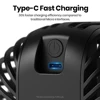 TOPK Clip on Fan 5000mAh Rechargeable Small Portable Clip Table Fan with LED Display 720° Rotation Ultra-Quiet Desk Fans 5