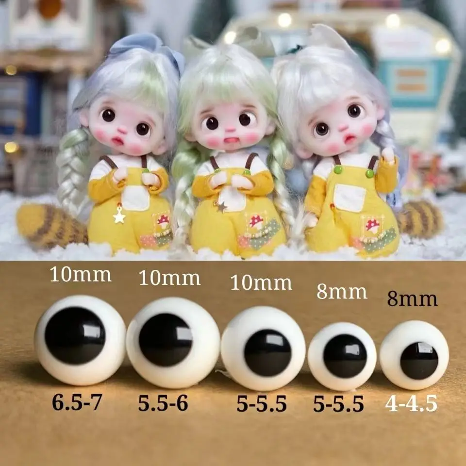 

Черные круглые глаза BJD Qbaby, 4 мм/6 мм/8 мм/10 мм/12 мм/14 мм/16 мм, подвижные стеклянные Глазные яблоки, черные стеклянные Глазные яблоки
