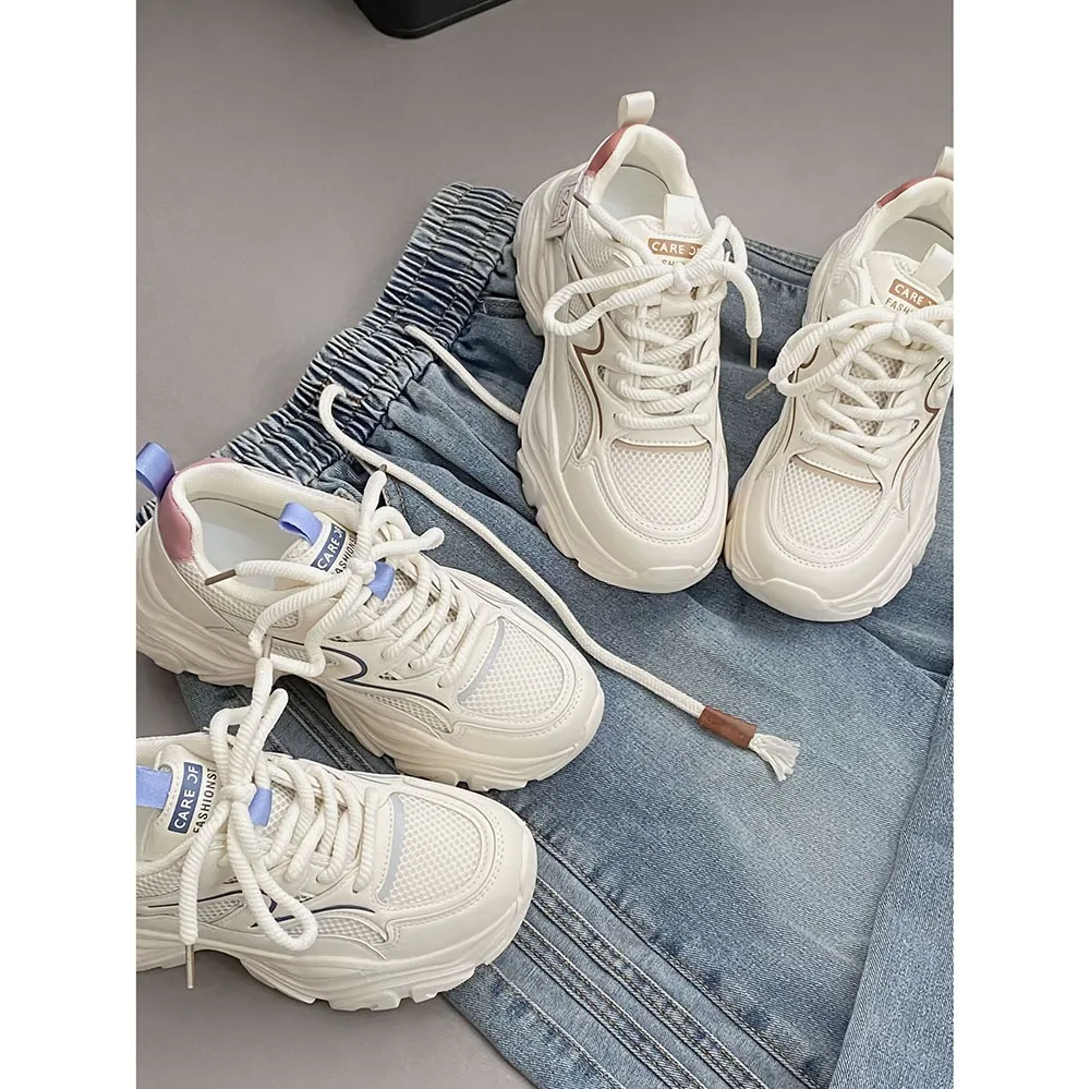 2024 Spring New Women Thick Sole Sports Outdoor Shoes Breathable Women Casual Shoes Lightweight/Comfortable Women Shoes 24-207