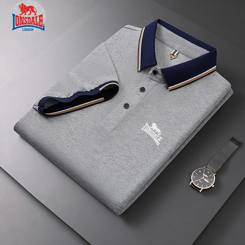 2025 Embroidered Polo Men's 100% Cotton Polo Shirt Summer New Business Leisure Breathable High-Quality Polo Shirt for Men 4