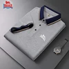 2025 Embroidered Polo Men's 100% Cotton Polo Shirt Summer New Business Leisure Breathable High-Quality Polo Shirt for Men 4