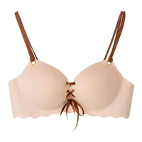 Soutien-gorge une pièce sans couture pour femmes, Lingerie Sexy, bonnet 3/4, sans fil, hauts réglables, Bralette intime 4