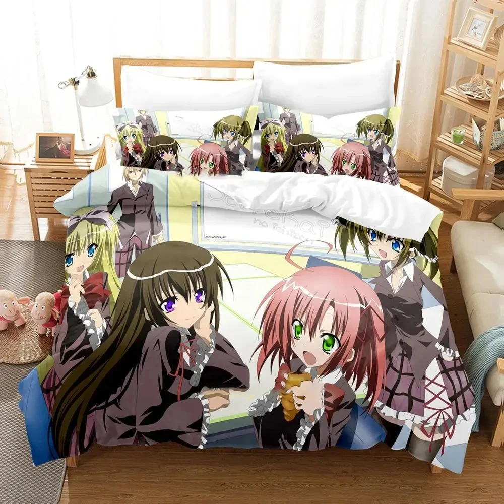 Anime Student Councils Discretion Bedding Set,Duvet Cover Bed Set Quilt Cover Pillowcase,King Queen Twin Size Boys Girls Adults 2