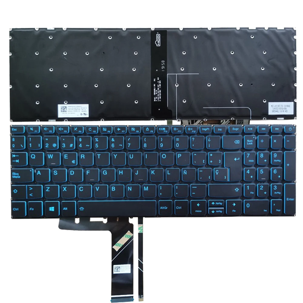 Teclado Retroiluminado para Lenovo Ideapad Eua Francês Brasil Russo Espanhol Azul Backlight L34017 L340-15 L340-17irh L340-15irh Novo Teclado - Imagem 6