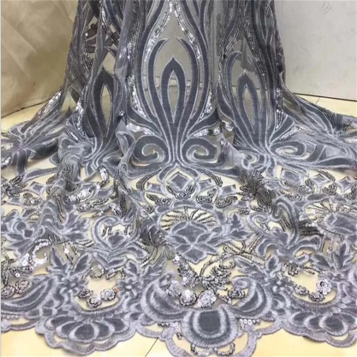 

African lace fabric wedding decoration party decoration diy sewing material by the yard