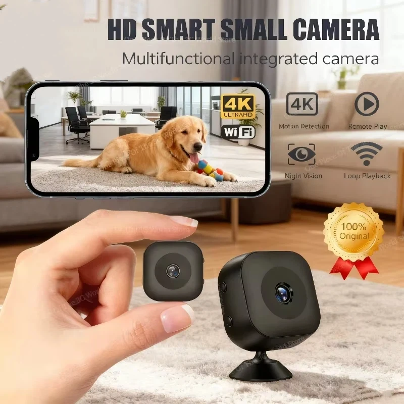 4K HD Security Camera 4K HD Security Camera WiFi Wireless Wide Angle Indoor Night Vision Motion Detection 2 Way Audio Home Surveillance Monitor 2026