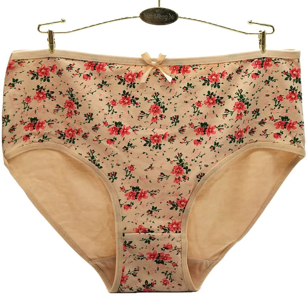 Cotton Mid Rise Womens Briefs - Soft Sexy Plus Size Panties 3 Pcs