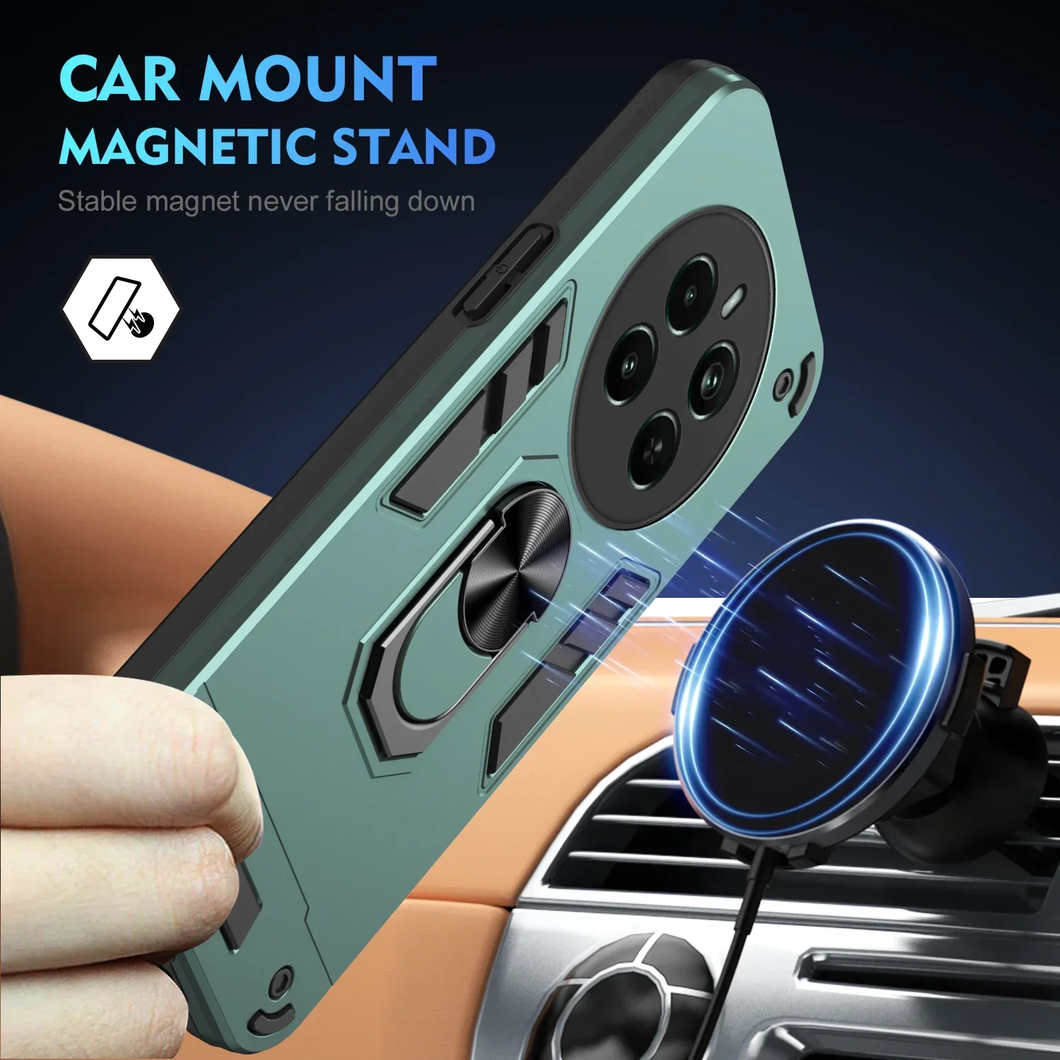 Magnetic Bracket Shell Anti-Fall Armor Case